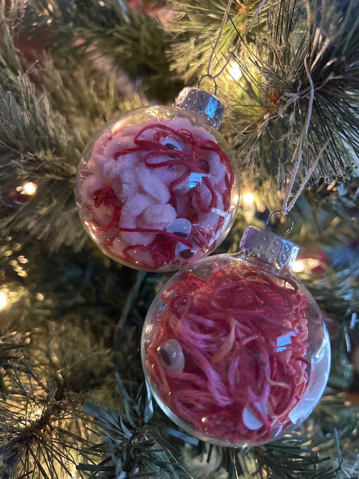 Set of 2 – "Brains & Eyeballs” Ornament Set