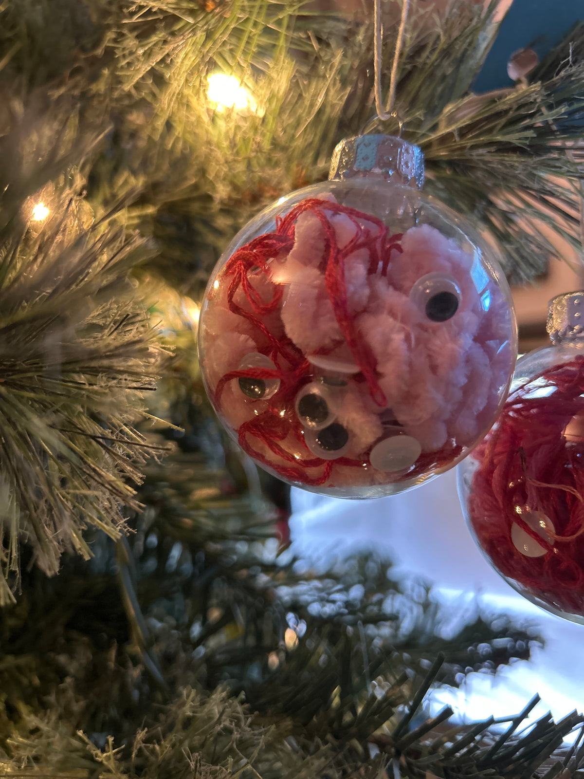 Set of 2 – "Brains & Eyeballs” Ornament Set